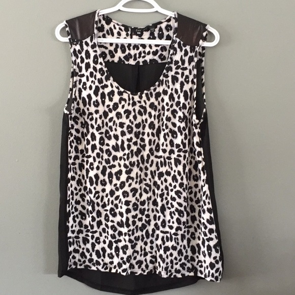 Long sheer back printed tank - Picture 1 of 6